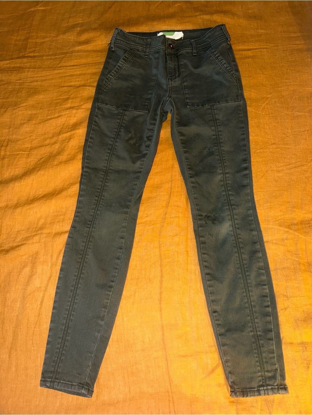 Anthropologie Dark Gray Skinny Jeans